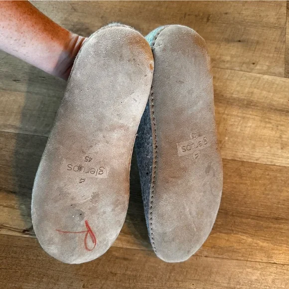 Glerups Wool Slip-On Slippers with Leather Sole - Picture 8 of 13